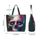 thumbnail image 5 of Easygdp Modern Abstract Colorful Skull B Bolsas Tote para Mujer, Bolsos de Hombro para Viaje, Bolsos de Mano de Gran Capacidad para Compras y Trabajo, 5 of 8
