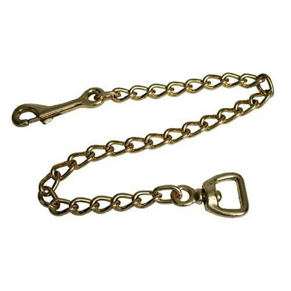 1" x 20" Brass Lead Chain w/ Swivel