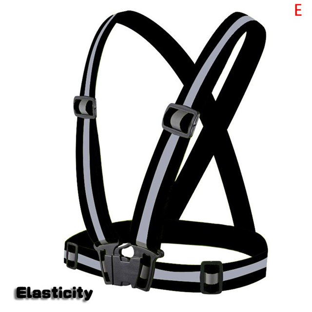 Reflective Vest Unisex High Visibility Adjustable Safety Vests Elastic Strip Security Traffic Night Working Running Cycling Vest He Qiyong unisex