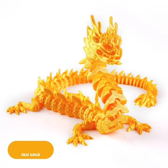 1PC 3D Printed Dragon Rotatable Articulated Dragons Western Style Home Office Desktop CraftS Ornament Creative Gifts