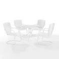 thumbnail image 4 of Crosley Ridgeland 5 Piece Outdoor Dining Set in White Gloss, 4 of 12