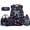 Glitter Football Bow, variant on Yuyamidu Brown Duck Camo 17-Inch Kids Backpack Set, 4Pcs School Bookbag with Lunch Box Pencil Case Water Bottle Sleeve for Teens Boys Girls Outdoor Travel