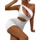 thumbnail image 4 of Txlixc - Vestido ajustado para mujer, color sólido, un hombro, diseño recortado, fiesta, ropa de calle, vestido de cóctel Txlixc Moda, 4 of 9