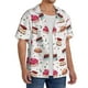 thumbnail image 2 of Fotbe Birthday Cake Camisa Estampada de Manga Corta para Hombre, Casual de Verano, Estilo Playero, Sin Arrugas-XX-Large, 2 of 5