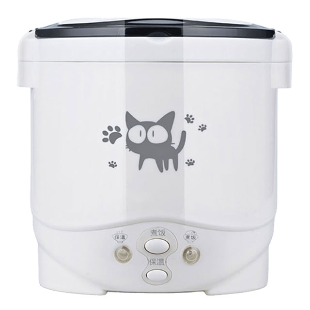 Olla caliente eléctrica de 1L vaporizador de alimentos con un botón para cocinar olla de cocción múltiple para 1-2 personas