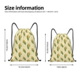 thumbnail image 4 of Kdxio Yellow Corn Print Drawstring Backpack Bag,Waterproof Draw String Back Sack, Gym Drawstring Bags Swim Bag For Unisex, 4 of 9