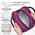 thumbnail image 3 of Fotbe Snowflakes And Christmas Bolsa de Almuerzo con Estampado, Lonchera Aislada, Contenedor de Comida Reutilizable Tipo Cooler a Prueba de Fugas, 3 of 6