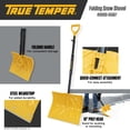 thumbnail image 4 of Pala para nieve plegable y colapsable True Temper de 46 cm de polietileno, 4 of 7