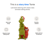 tonies Dr. Seuss How The Grinch Stole Christmas! Audio Play Figurine for Toniebox, Small, Green, Plastic