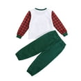 thumbnail image 3 of goowrom Kids Cartoon Car Print O-Neck Long Sleeve Tops+ Solid Color Long Pants, 3 of 7