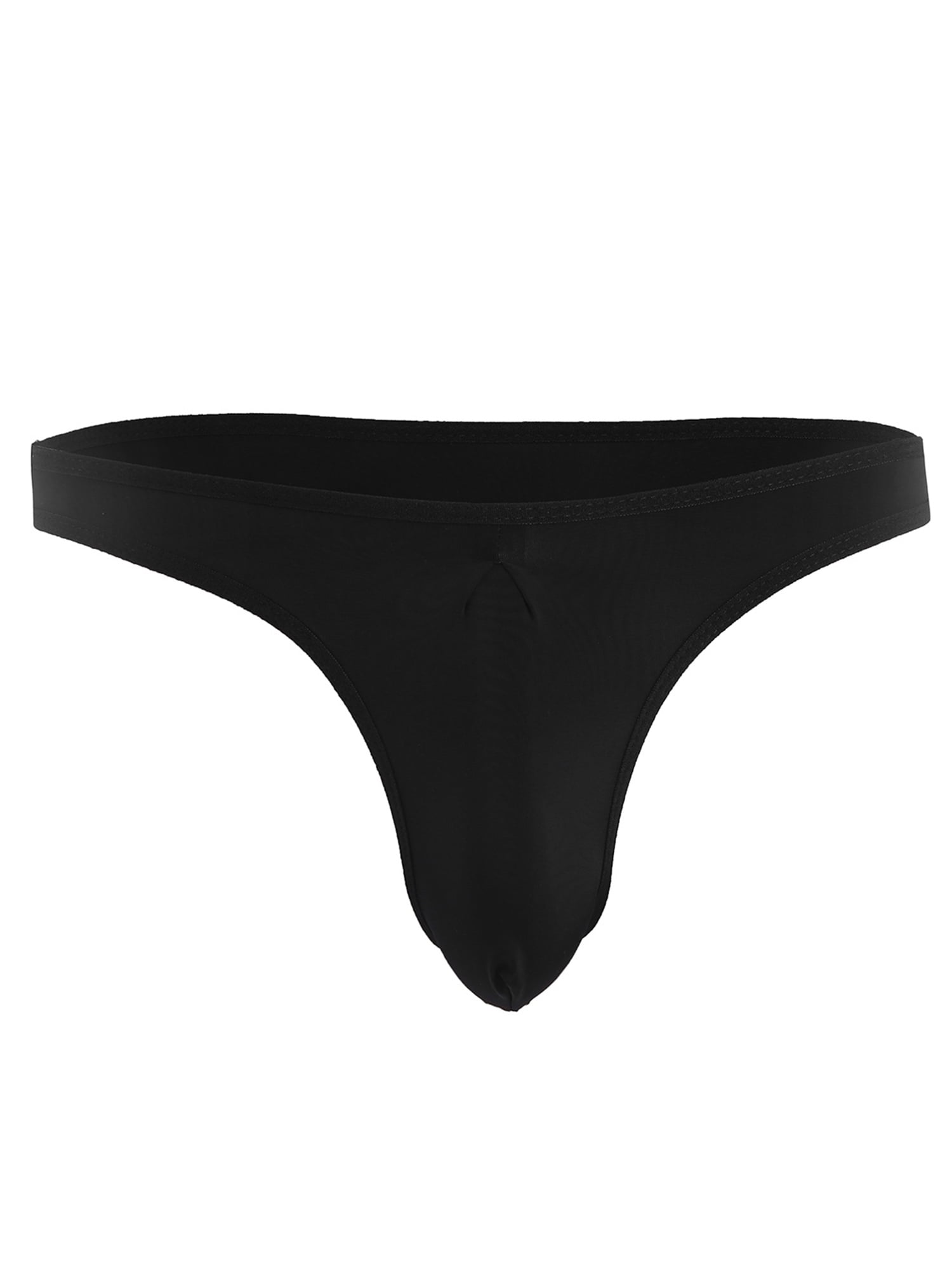 Men's Lingerie Ruched Bikini Brief Underwear Underpants Thongs Bulge Pouch Tanga