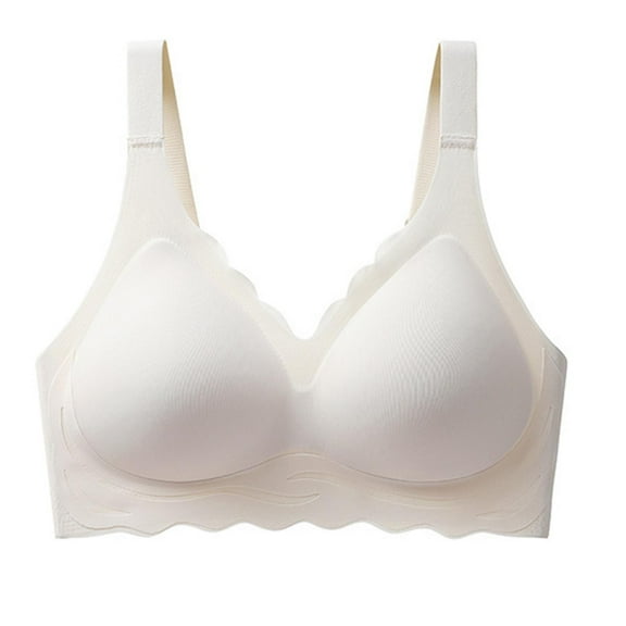 REORIAFEE Wireless Bras for Women Plus Size Adjustable Straps No Underwire Push up Bralette Comfortable Padded Bras M-5XL