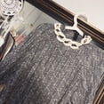 thumbnail image 4 of Decodeary Statement Piece Fashion Handmade Cuban Chain Collar For Dresses Jumpers Earth yellow, 4 of 6