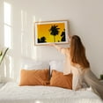 thumbnail image 3 of Sunset with Palm Trees - Digital Art Silhouette Sunset Palm Tree Tropical Beach Minimalist Summer Unframed Wall Art Print 20 x 30 inches, 3 of 12