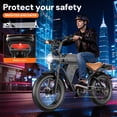 thumbnail image 2 of GWEIT Electric Bike for Adults, 750W Peak Motor, 20MPH & 65 Miles Electric Mountain bike, 48V 20Ah Battery, NFC & Password Unlock, 20" Fat Tire Off-Road Ebike, UL2849 Certified, 2 of 7
