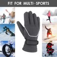 thumbnail image 4 of Guantes de lana para ciclismo para hombre, guantes deportivos para montar a prueba de viento, cálidos guantes de esquí (gris) Likrtyny Para estrenar, 4 of 8