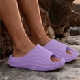 thumbnail image 6 of jiaxiM Womens House Slippers Non Slides Women Cushioned Open Toe Rubber Sole Walking Sandals Summer Beach Vacation Travel Casual Daily Slides, 6 of 8