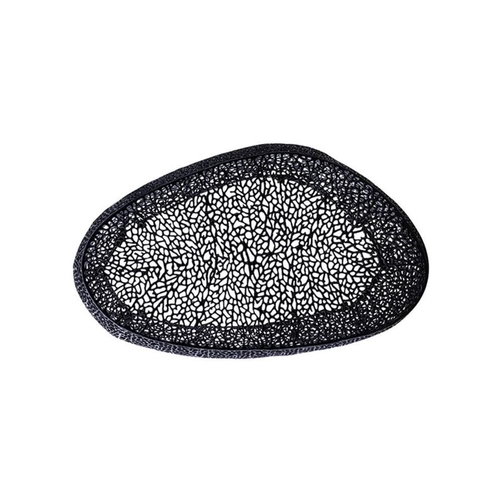 Pemberley Row Aluminum Black Coffee Table Oval Durable 51" Unassembled