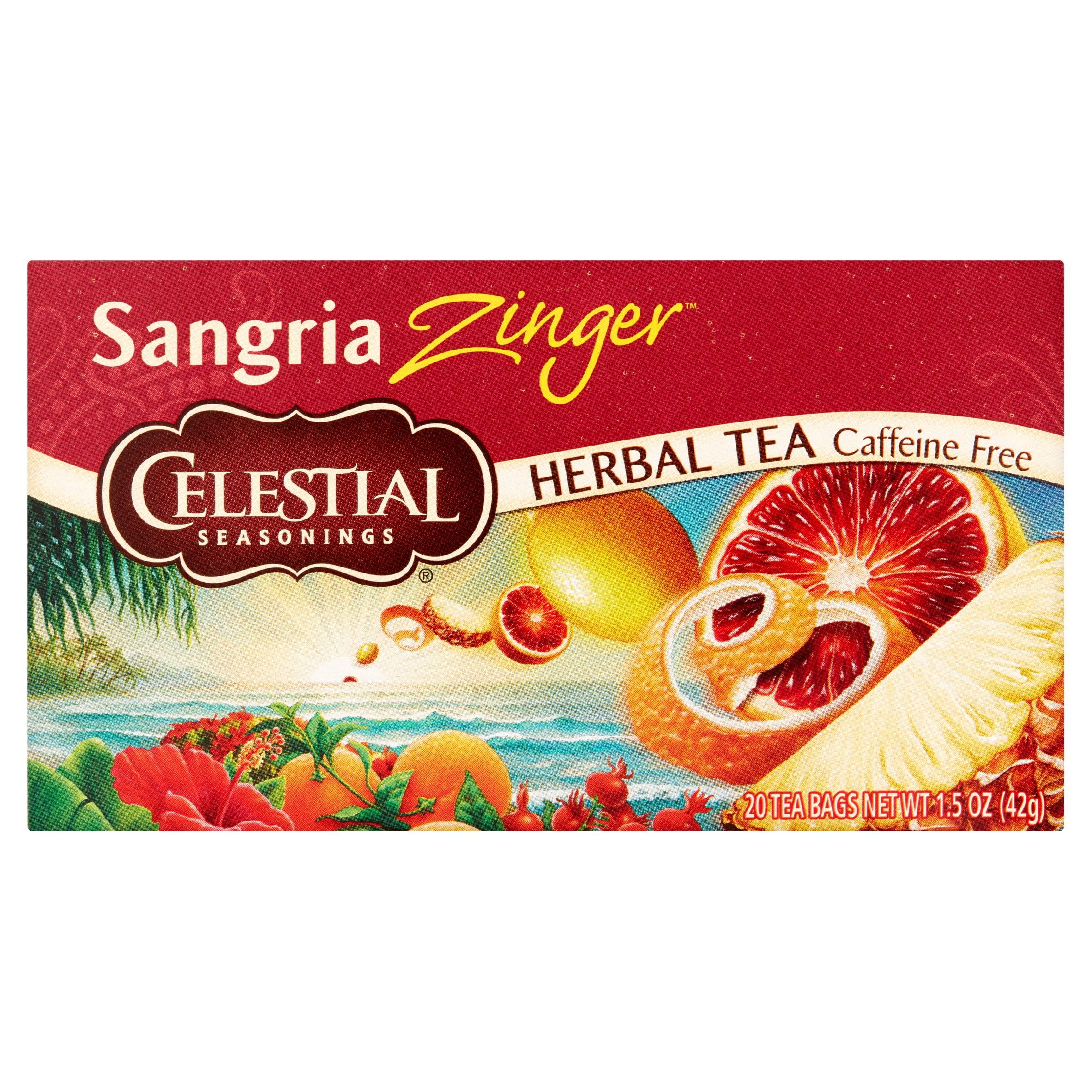 Celestial Seasonings Herbal Tea, Sangria Zinger, 20 Count