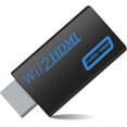 thumbnail image 1 of Adaptador de Wii a HDMI,convertidor de Wii a HDMI 1080P con salida de audio de 3,5 mm,conector de consola Wii a TV/monitor HDMI compatible con todos los modos de visualización de Wii(negro,Plug&Play), 1 of 5