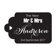thumbnail image 1 of 100 PCS Mr & Mrs Custom Made Hang Tags Personalized Wedding Favor Gift Paper Tags, 1 of 1