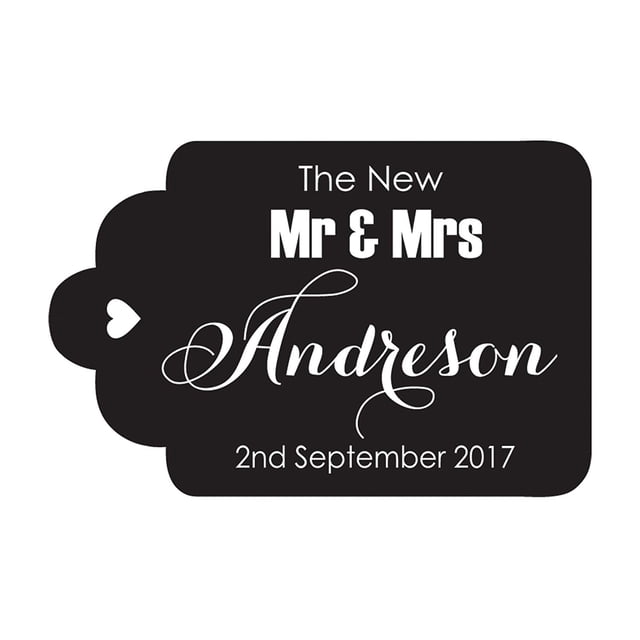 100 PCS Mr & Mrs Custom Made Hang Tags Personalized Wedding Favor Gift Paper Tags