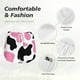 thumbnail image 4 of Balery Cow Spots Pantalones cortos deportivos para mujer con forro y dos bolsillos, elásticos, para entrenamiento, gimnasio, yoga-Large, 4 of 7