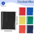 thumbnail image 3 of Heavy Duty Plastic Folders with Clear Front Pocket, 3 Prong Folders with Pockets and Card Slot, Assorted Colors Pocket Folders with Prongs for Letter Size Paper, 3 of 9