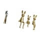 thumbnail image 5 of Figura decorativa ligera de conejitas tribales africanas, ideal para decorar el hogar, hoteles, escritorios, y como centro de mes, 5 of 8