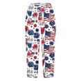 thumbnail image 4 of Roncen Women's Independence Day Print Wide Leg Cropped Pants - Summer Comfortable Loose Fit Capri Trousers with Fashionable Design, 4 of 5