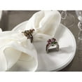 thumbnail image 2 of Saro Lifestyle Christmas Bell Napkin Ring (Set of 4), 2 of 4