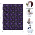 thumbnail image 4 of Purple Butterfly Pattern Blanket,Comfortable Soft Flannel Throw Blanket,All Season,Warm Lightweight Blankets for Sofa Bed Couch Living Room Chair,30"x40", 4 of 4