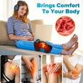 thumbnail image 3 of Cordless Knee Massager with Heat and Vibration, Heated Knee Brace Wrap, 3 in 1 Heating Pad for Knee Elbow Shoulder, 5 Heating Levels, 5 Massage Modes & 15 Min Timer, LED lights, Black, 3 of 11