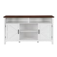 thumbnail image 2 of HengDidi 58 Inch Farmhouse Kitchen Cabinet with Adjustable Shelves, Antique White Sideboard Storage Buffet for Dining Room Living Room Entryway, Rustic Style Coffee Bar Table, TV Stand, 2 of 7