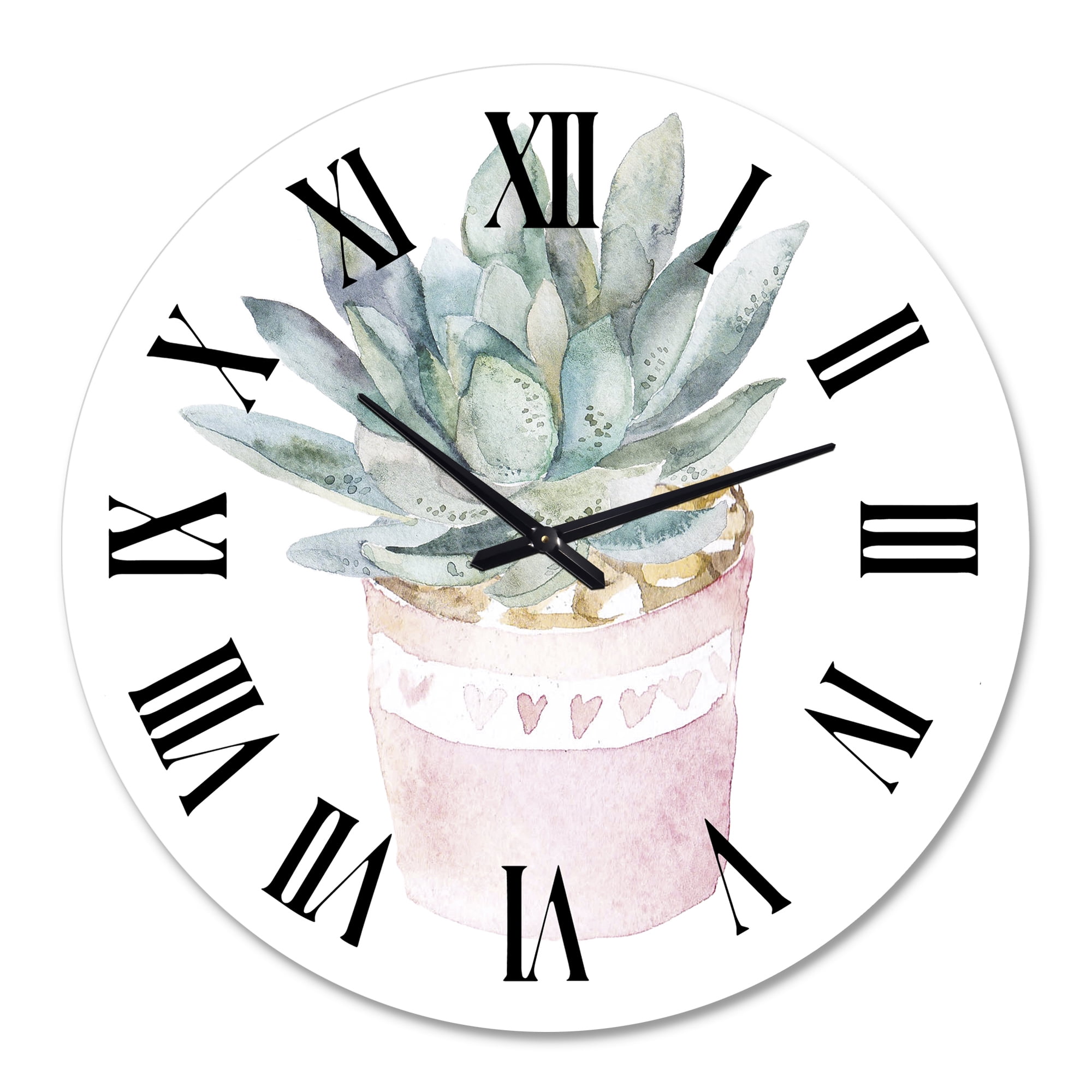 Designart 1 in Farmhouse Wall Clock