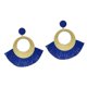 thumbnail image 1 of Tassel Thread Dangle Sequins Disc Earrings Boho Ethnic Earrings Red----Blue--Product code 60573 Blue, 1 of 5