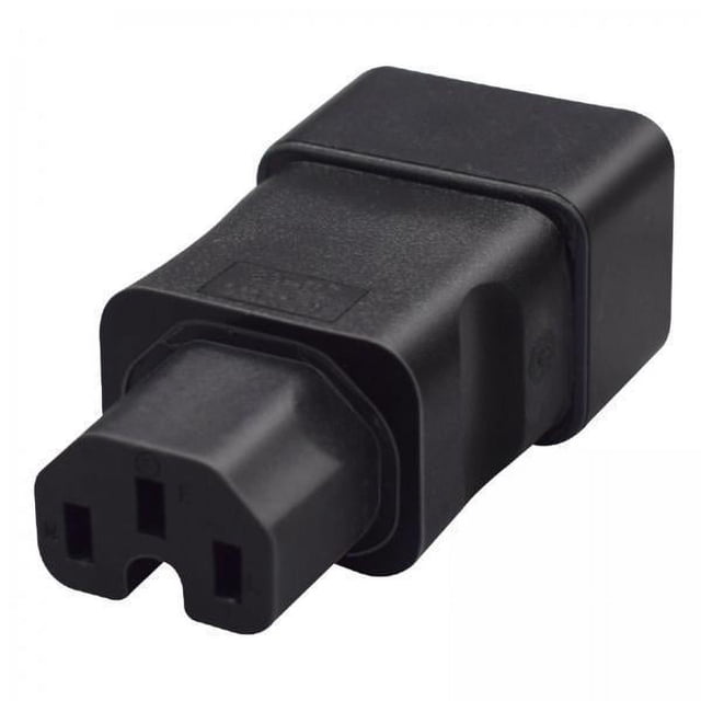 Enchufe de conversión de energía,IEC320 C20 a C15 Enchufe de conversión de energía CA,Conector de adaptador de corriente 10A 16A 250V Negro,El reemplazo del adaptador de enchufe de