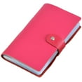 thumbnail image 1 of Boshiho Porte-Cartes de Crédit en Cuir Style Livre 90 Unités Porte-Nom et ID (Rose Vif), 1 of 5