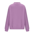 thumbnail image 7 of Sawvnm Sweatshirt for Women Mock Neck Sweatshirt Long Sleeve Pullover Casual Loose Fit Fleece Tops Soft Comfy Fall Winter Warm, 7 of 7