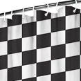 thumbnail image 3 of Black and White Checkered Pattern Shower Curtain 72"x72" ,Bathroom Decorative Shower Curtains Set with 12 Hooks,Modern Waterproof Washable Shower Curtain, 3 of 6