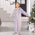 thumbnail image 6 of Soft Big Kids Onesie Pajamas Cozy Loose-Fit Jumpsuits for kids with Pockets for Christmas Lounge & Play Unicorns and Rainbow Stripes, 6 of 8