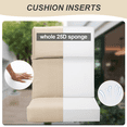 thumbnail image 5 of 2026 Upgraded 17.72x42.13x1.18 Inch 1 Piece Outdoor Chair Cushion, High Back Patio Seat Cushion for Dining, Multicolors and styles are available for selection., 5 of 9