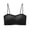 Black(New), variant on Lightweight Seamless Bra for Women,Thin Straps Wire-Free Zero-Restriction Design Invisible and Won't Roll Up