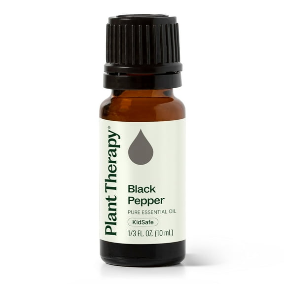 Plant Therapy Black Pepper Essential Oil 10 mL (1/3 oz) 100% Pure, Undiluted, Natural Aromatherapy