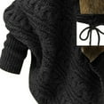 thumbnail image 4 of Women'S Fashion Spring And Autumn Winter Festival Loose Large Size Sweater Sweater Knit With Neck Cardigan Top Plus Size Coat Black One Size, 4 of 5