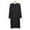 Black, variant on Bcfgryg Male Solid Color Long Sleeve V Neck Nightdress Robe Homewear Men’s Loungewear