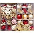 thumbnail image 7 of Tzou 70pcs Christmas Ball Ornaments Set for Christmas Home Indoor Tree Decorations, Red & Gold, 7 of 7
