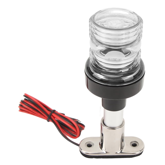All Round Stern Light, 6in Boat Anchor Light Bright For Yachet Warm White,Red,Green
