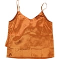 thumbnail image 2 of Camiseta sin mangas de satén de Heartloom para mujer, naranja, extragrande, 2 of 2