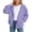 Purple, variant on Nwiuh Sweatshirt Color Solid Zip Jackets Long Hoodie Top Boys Sleeve Up Girls Kids Boys Coat&jacket (Navy, 9-10 Years)